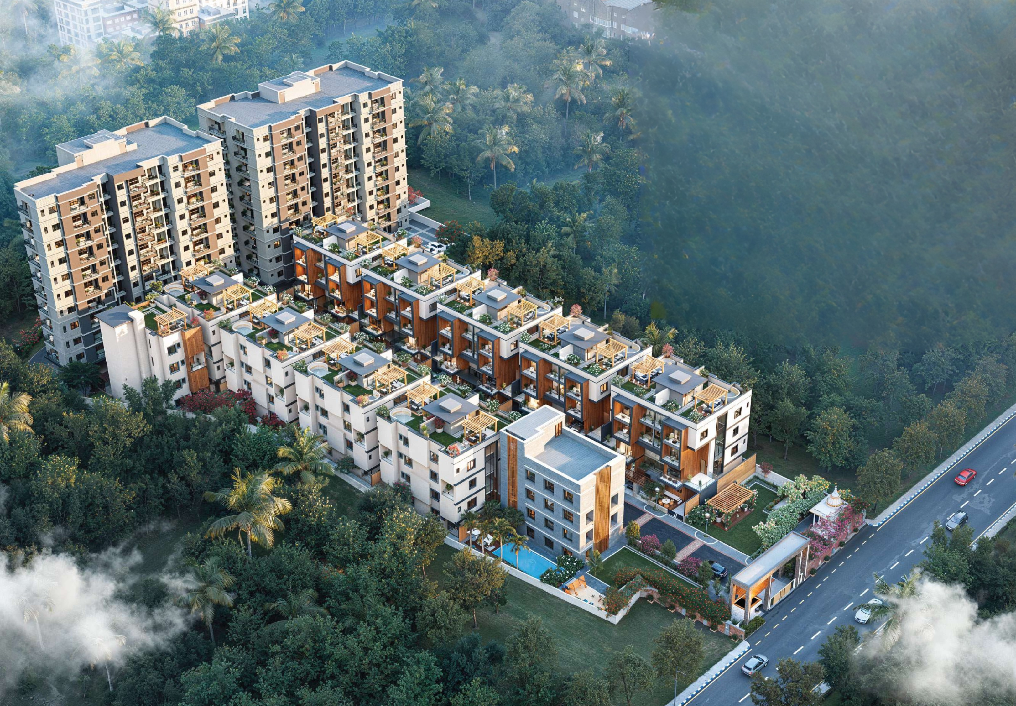Mangalam Vatika — Aerial View