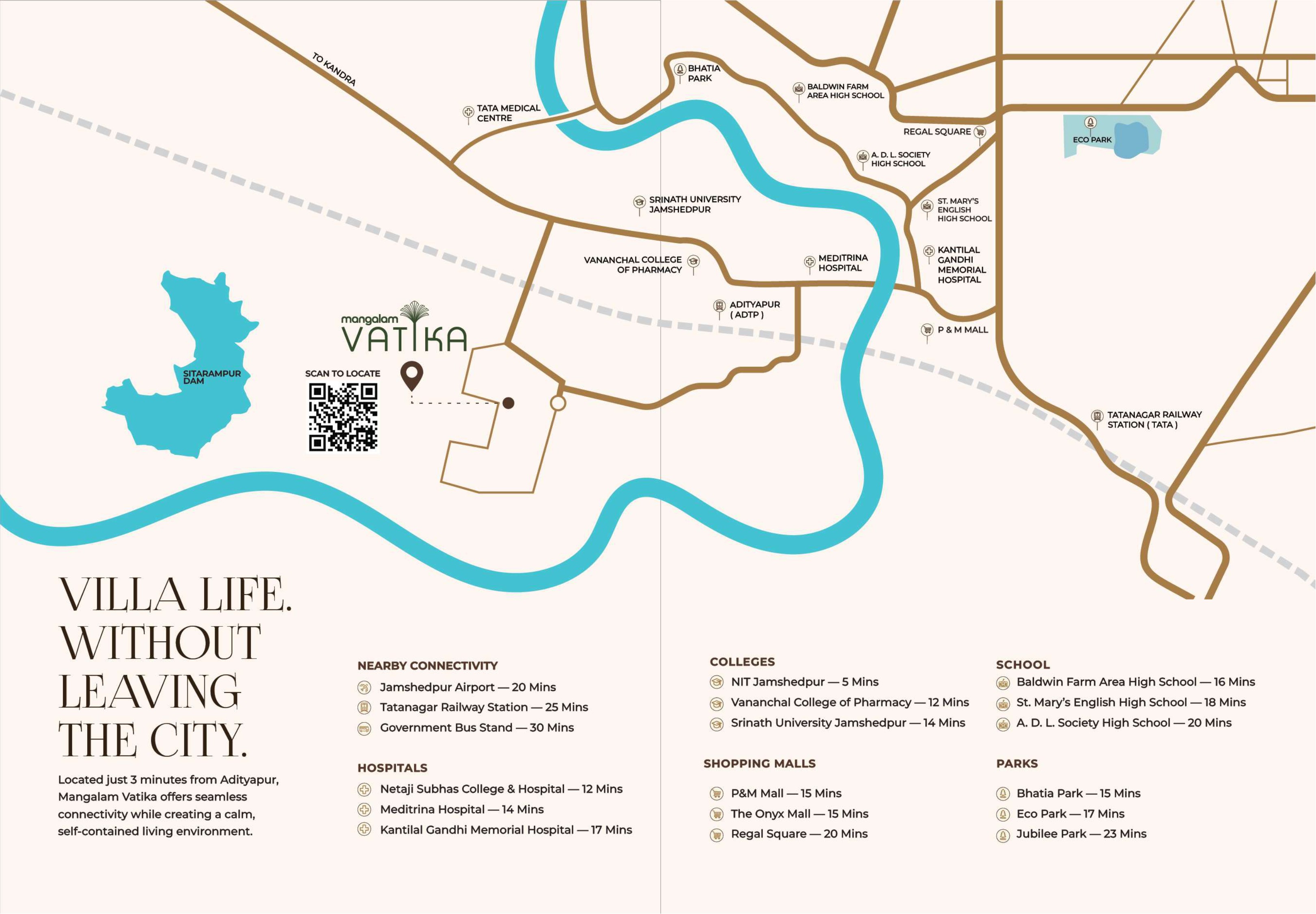 Location Map — Mangalam Vatika, Adityapur