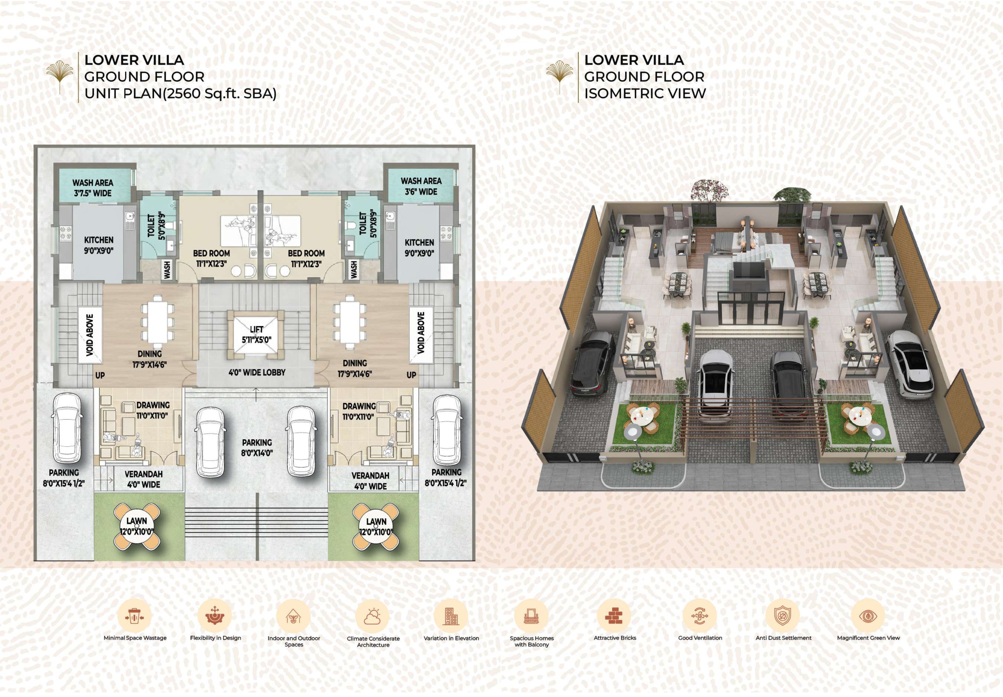 Lower Villa Ground Floor Plan