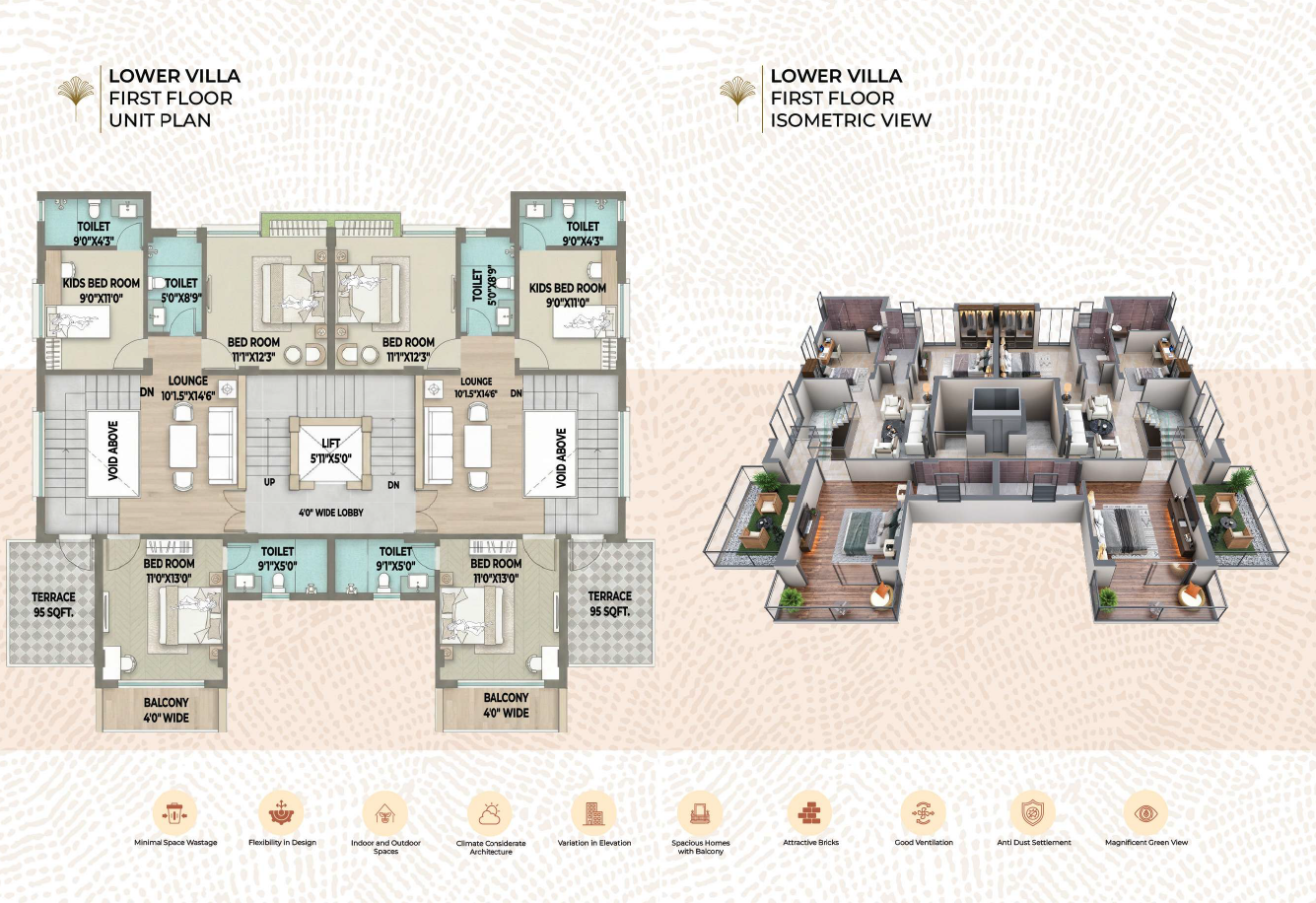 Lower Villa First Floor Plan