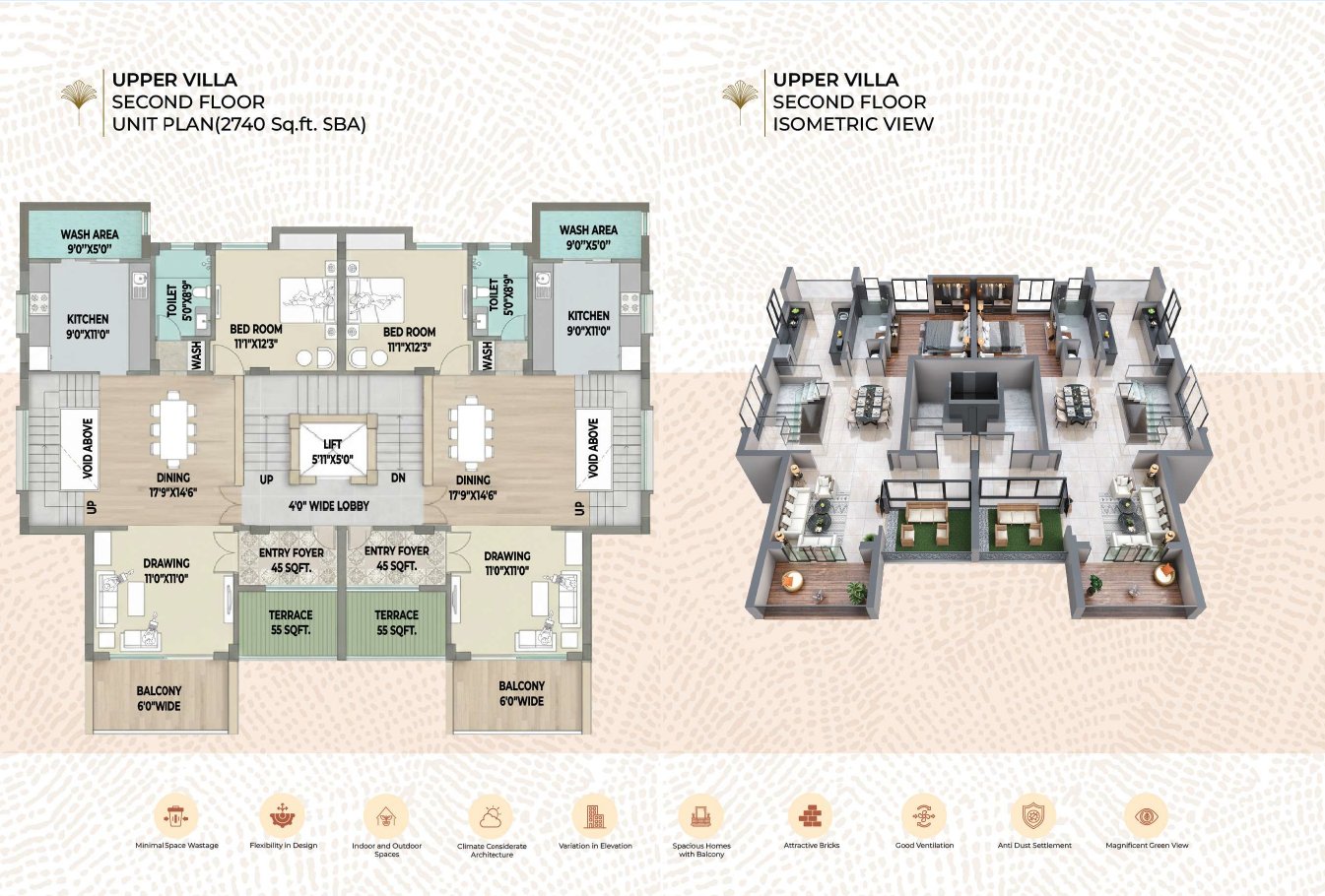 Lower Villa Second Floor Plan